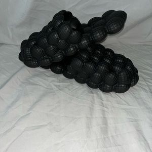 All black Golf Ball SLIDES 🩴
